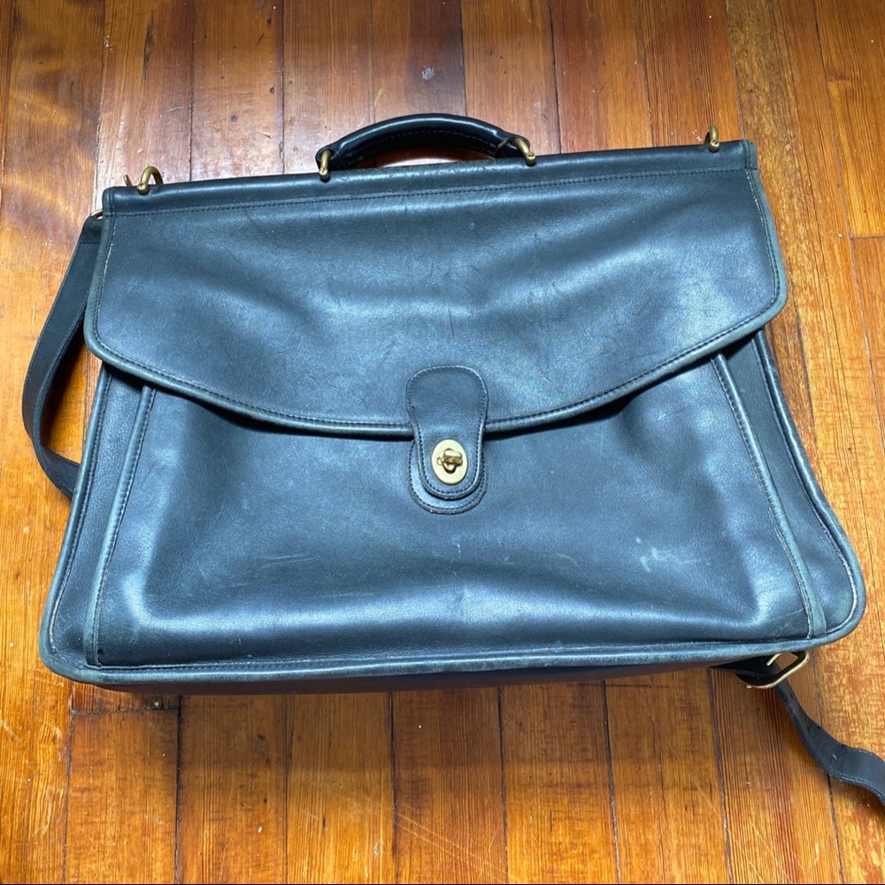 Authentic Coach Black Satchel Bag